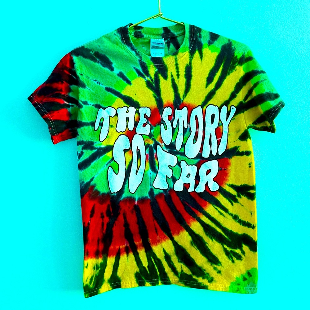The Story So Far band shirt Warped Tour 2013 tie dye y2k pop punk band tee